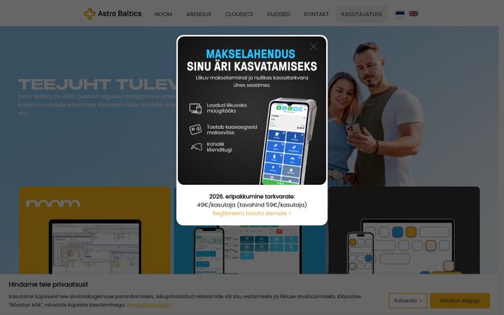 Screenshot of astrobaltics.eu