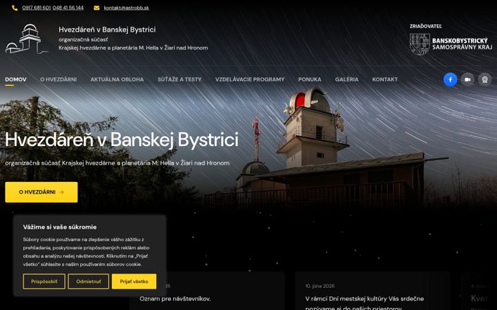 Screenshot of astrobb.sk