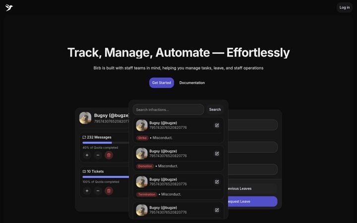Screenshot of astrobirb.dev