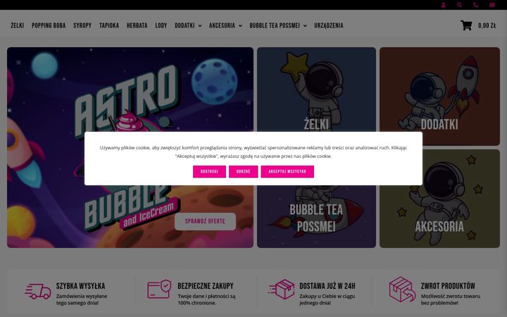 Screenshot of astrobubble.pl