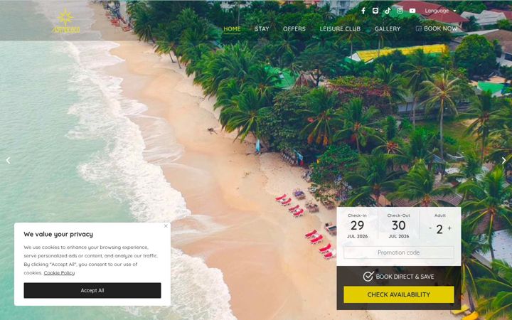 Snímek obrazovky astrococosamui.com