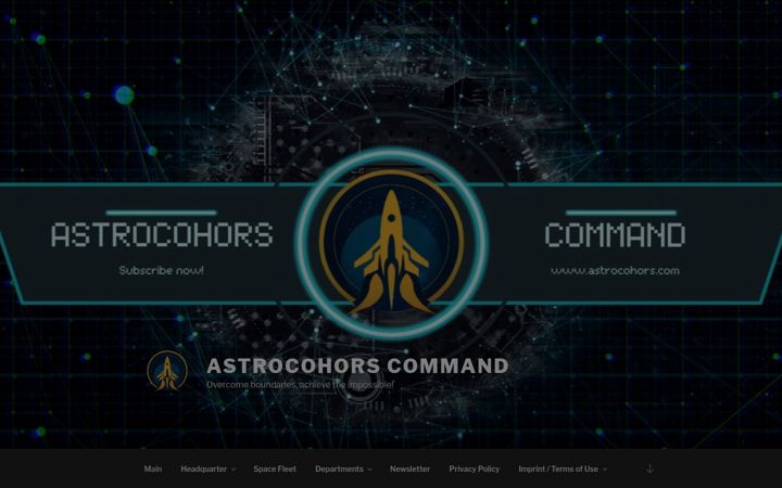 Snímek obrazovky astrocohors.com