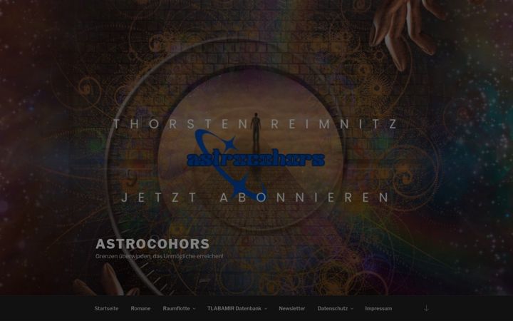 Snímek obrazovky astrocohors.de