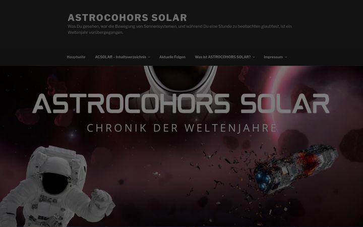 Screenshot of astrocohors.solar