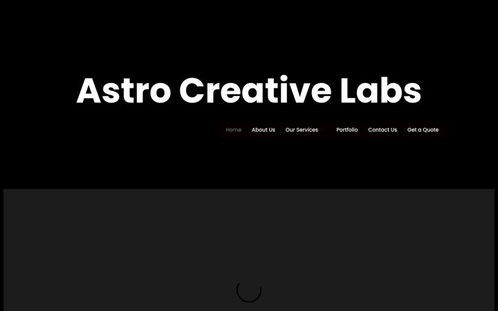 Screenshot of astrocreativelabs.com