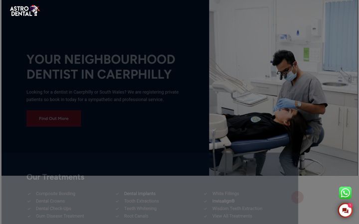 Screenshot of astrodent.co.uk