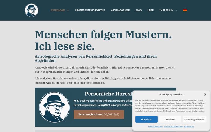 Screenshot of astrodossier.com