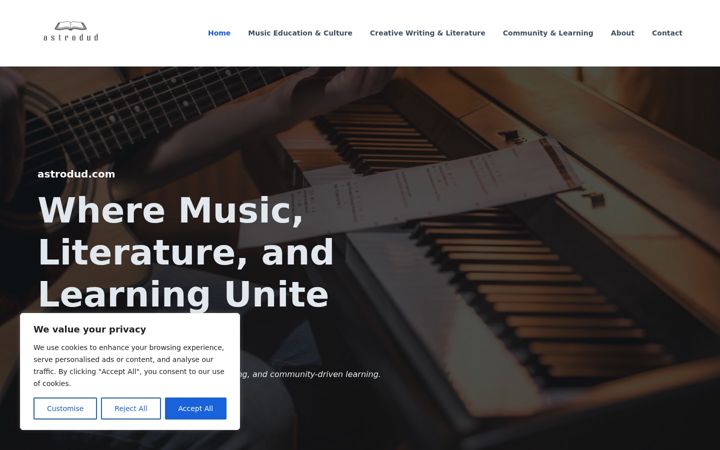 Screenshot of astrodud.com