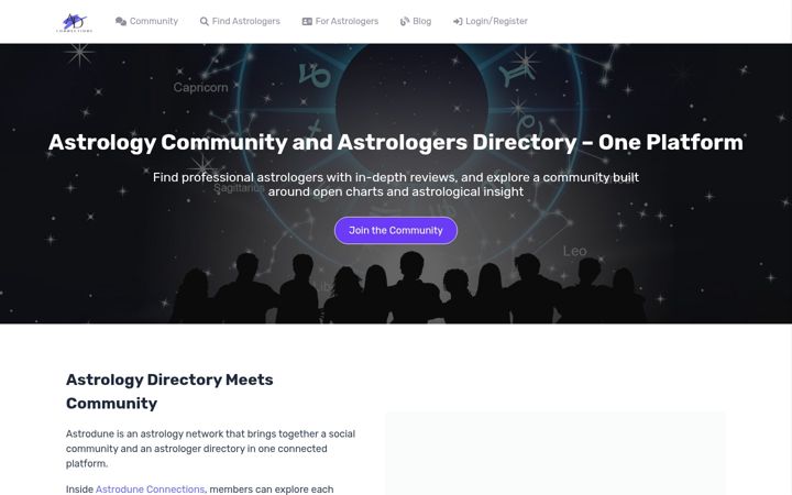 Screenshot of astrodune.com
