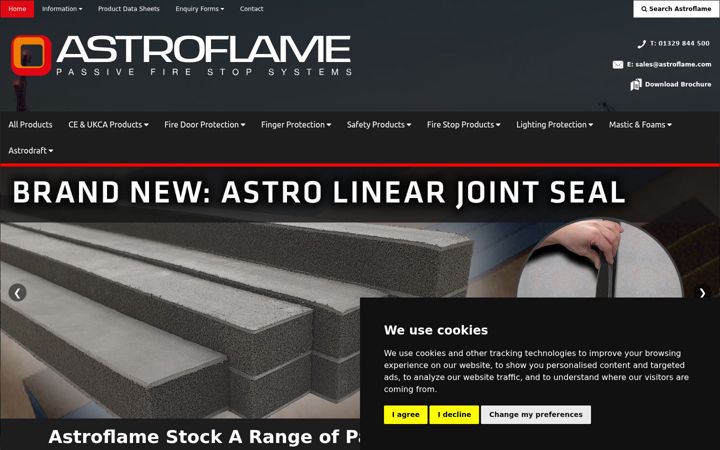 Screenshot of astroflame.co.uk