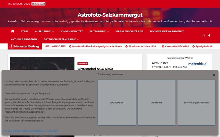 Captura de pantalla de astrofoto-salzkammergut.at