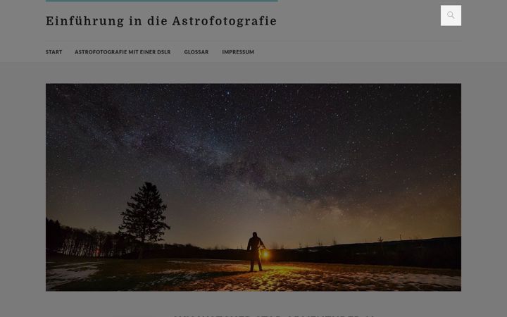 Screenshot of astrofotofaq.de