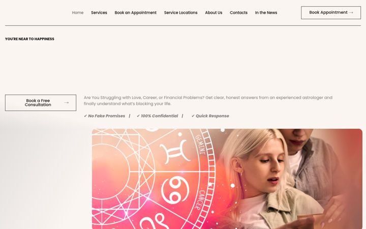 Screenshot του astroganeshji.com