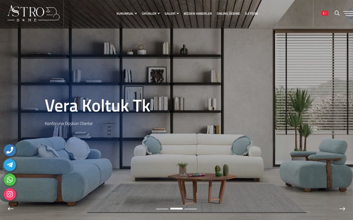 Screenshot of astrohome.com.tr