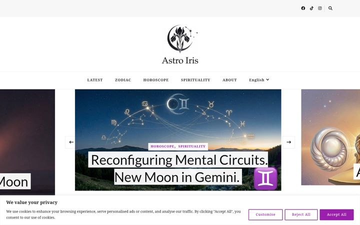 Screenshot of astroiris.com