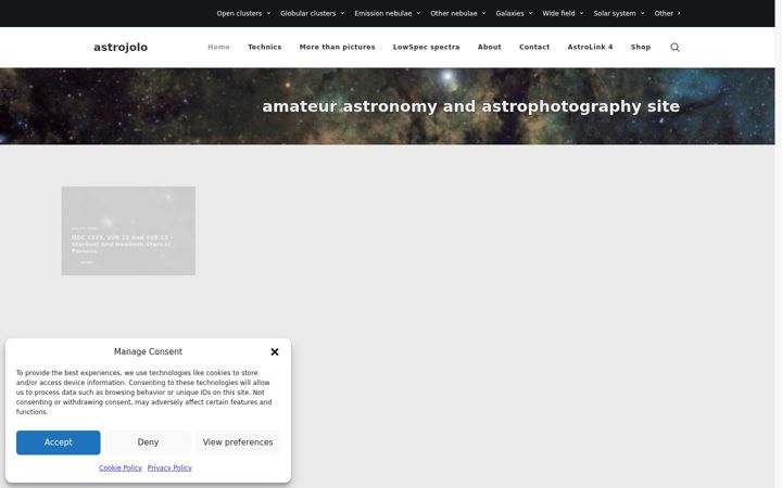 Screenshot of astrojolo.com