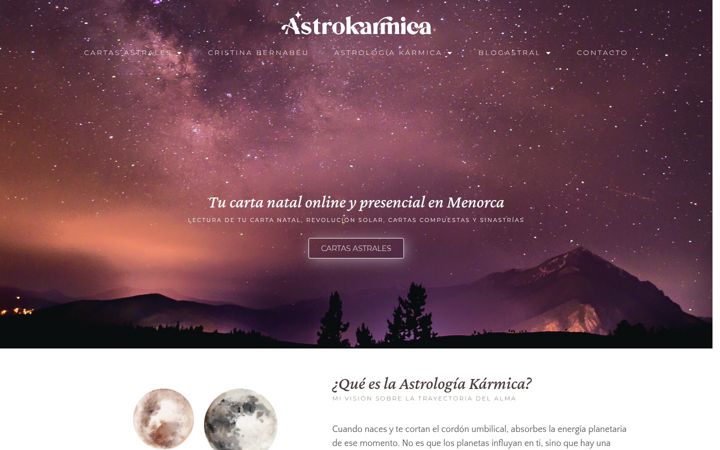 Screenshot of astrokarmica.com