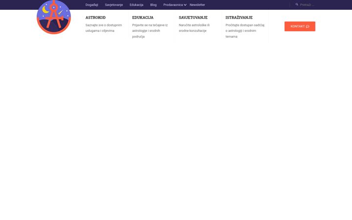 Screenshot di astrokod.hr
