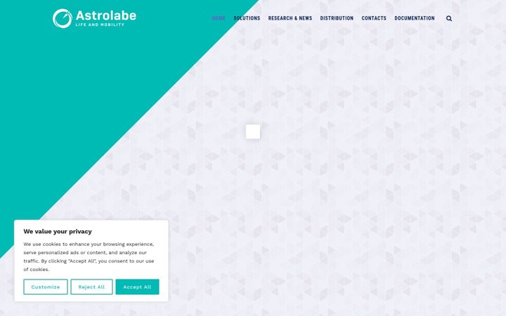 Screenshot of astrolabe-medical.com
