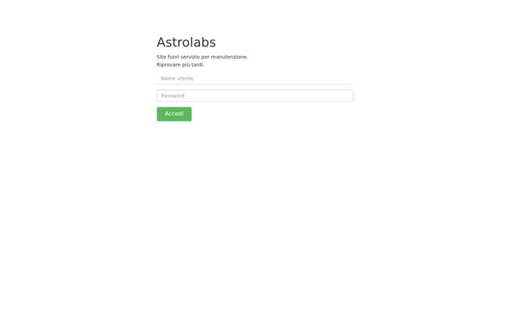 Screenshot of astrolabs.it