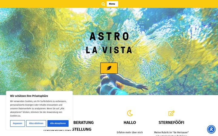 Screenshot of astrolavista.ch