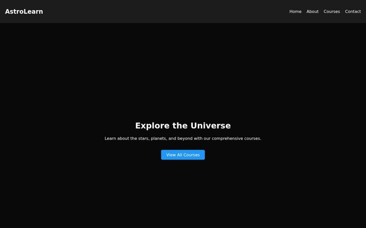 Screenshot of astrolearn.eu