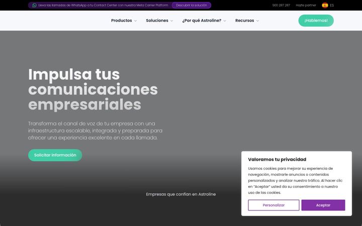Screenshot of astroline.com
