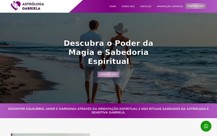 Screenshot of astrologagabriela.com.br