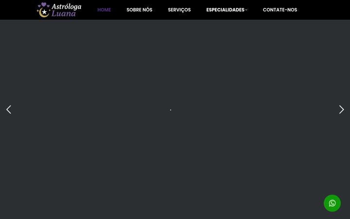 Screenshot of astrologaluana.com.br