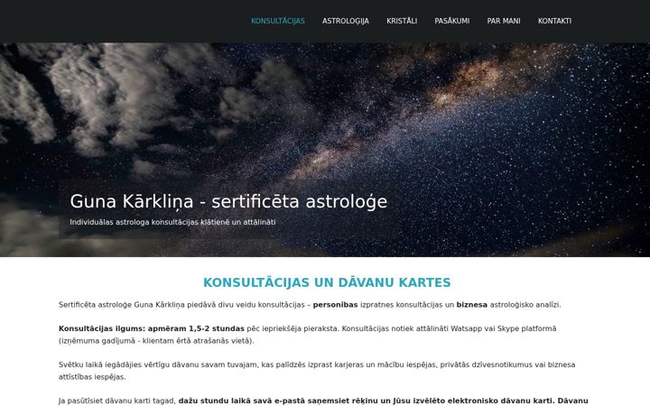 Screenshot of astrologia.lv