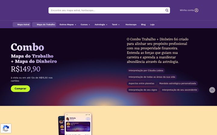 Screenshot of astrologialuzesombra.com.br