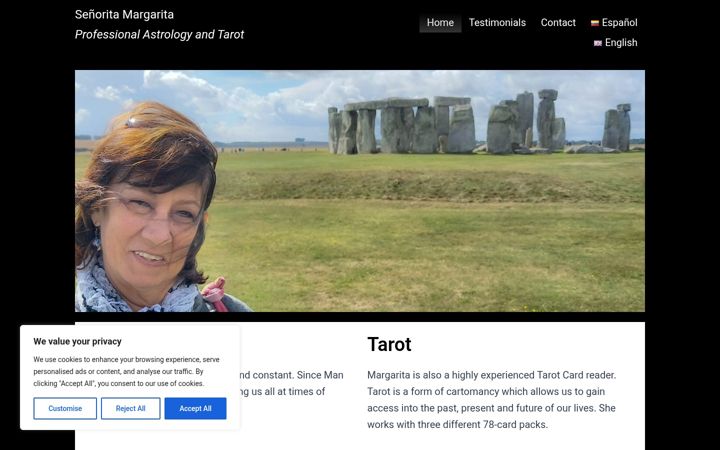 Screenshot of astrologiamargarita.com