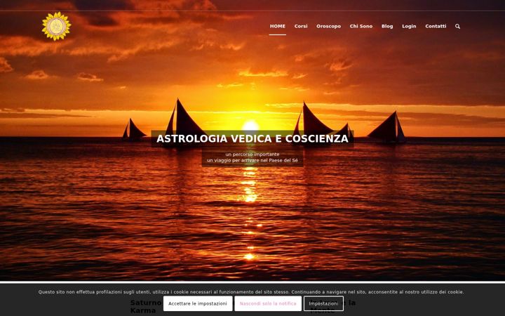 Screenshot of astrologiavedicaecoscienza.it