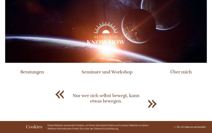 Screenshot of astrologie-knowhow.ch