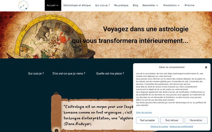 Ekrano kopija astrologie-transformation.fr