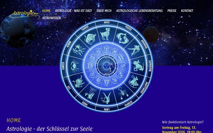 Screenshot of astrologiepur.de