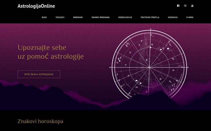 Ekrano kopija astrologijaonline.com