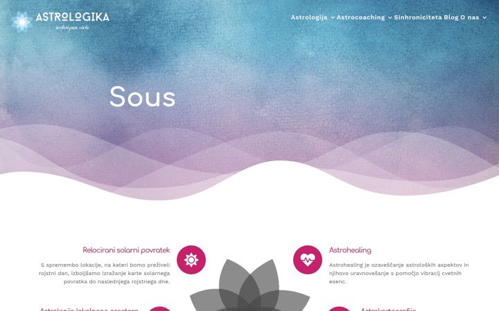 Snimka zaslona za astrologika.si