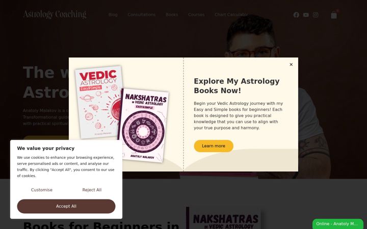 Ekrano kopija astrology-coaching.com