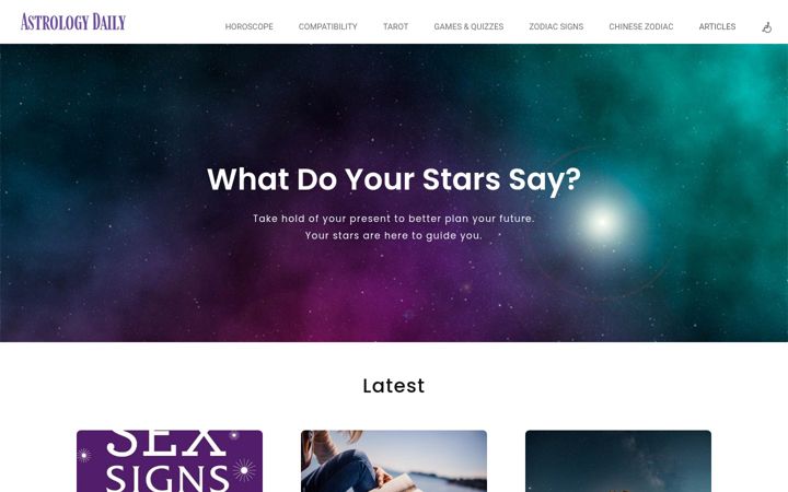 Screenshot of astrology-daily.com