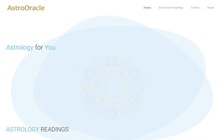 Screenshot of astrology-oracle.com