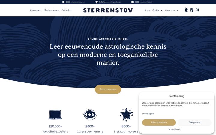 Screenshot of astrologyrocks.nl