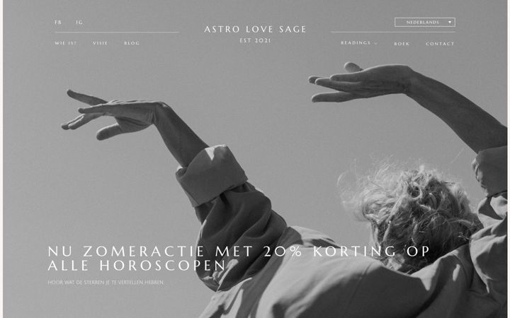 Screenshot of astrolovesage.com