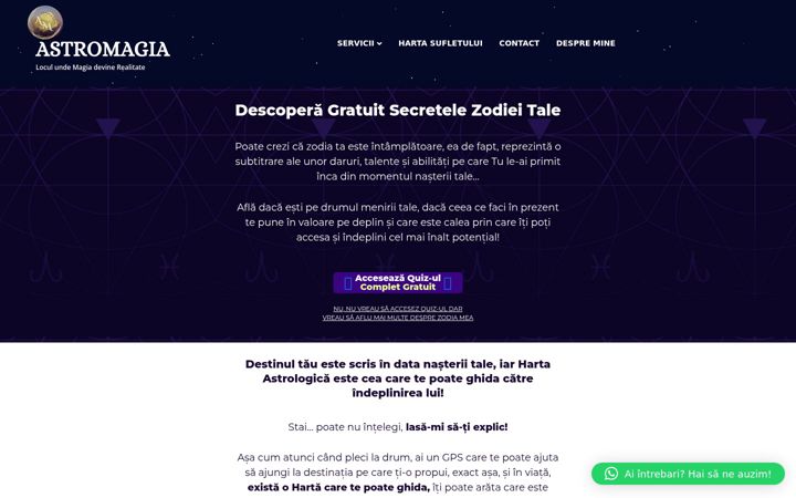 Screenshot of astromagia.ro