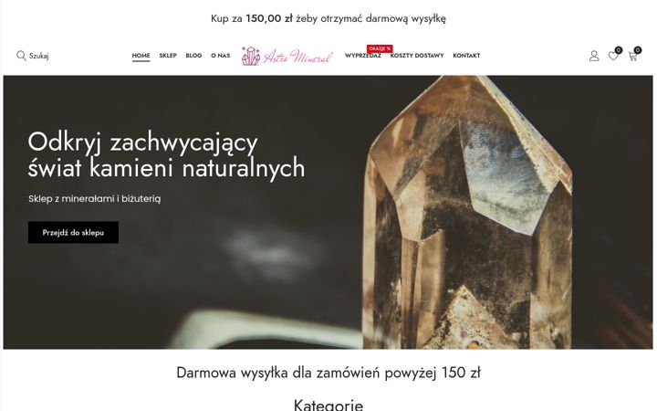 Screenshot von astromineral.pl