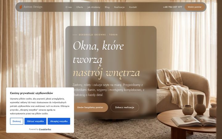 Screenshot of astron-design.pl