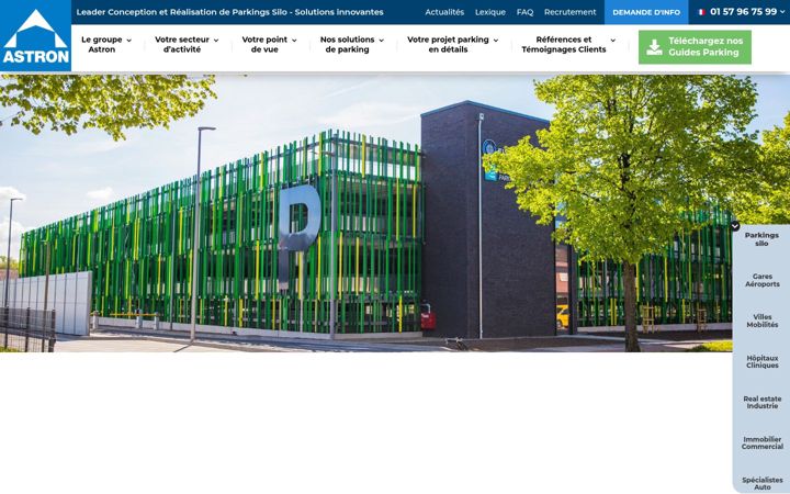 Ekrano kopija astron-parking.fr
