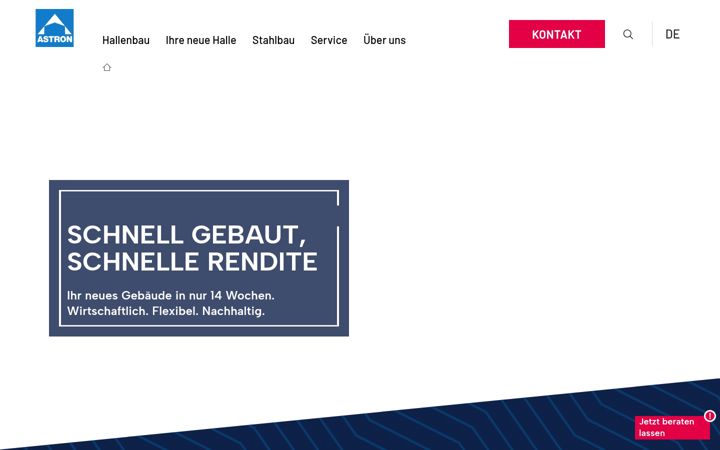 Screenshot of astron.biz