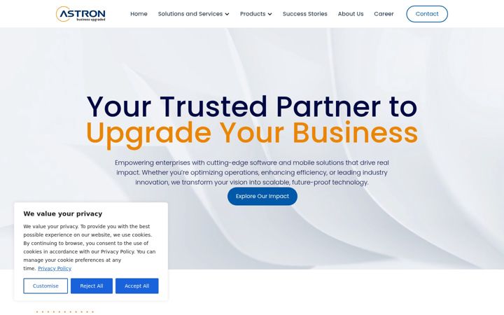 Screenshot of astron.hu