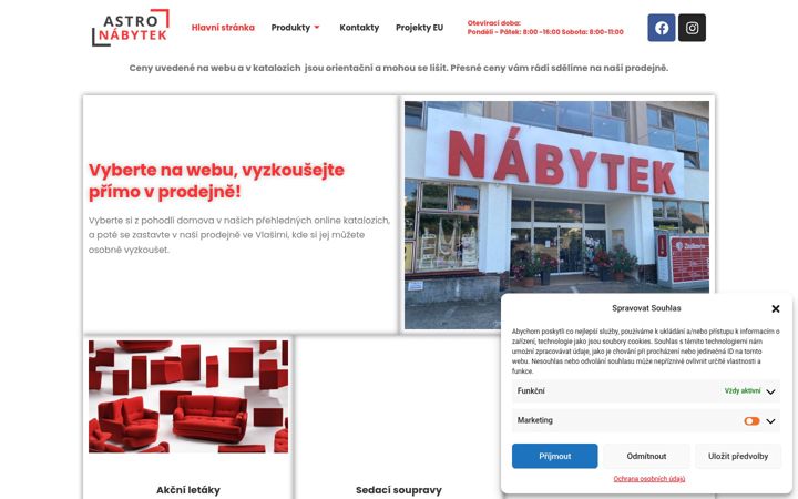 Screenshot of astronabytek.cz